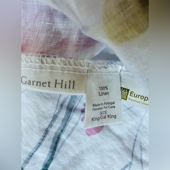 Garnet Hill Relaxed-Linen Duvet Covet - King/Cal King - Picture 3 of 12